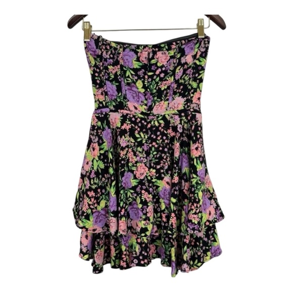 AFRM Brandis Mini Dress Strapless Corset In Floral Print Size M - Picture 5 of 10